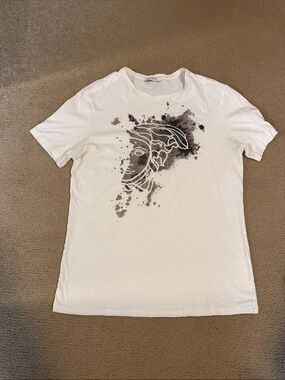 Versace Collection White Short-Sleeve Tee with Medusa logo on front